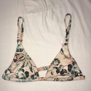 Floral bikini top